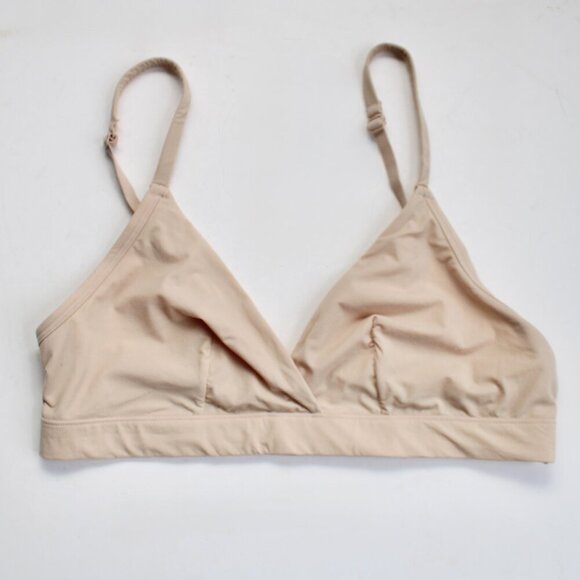 No Boundaries Other - No Boundaries Toasted Almond Tan Fit Stretch Triangle Bralette Size Medium